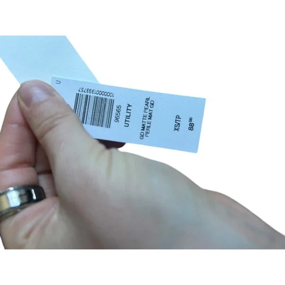 Babaton Utility Button Down Shirt Garment Dyed Matte Pearl Off White XS NEW - Picture 6 of 10